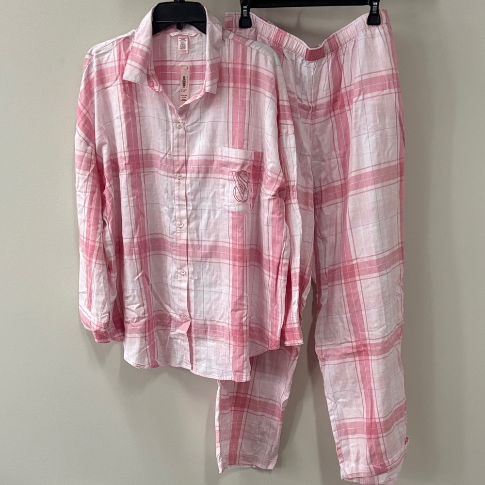 Victoria’s Secret Plaid Cotton Pajama Set